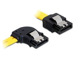 DeLOCK Câble SATA coudé/Droit 6 Gbit/s 0,3 m Jaune