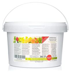 bleu & marine Bretania Sel Epsom Engrais de Jardin Universel Ecologique 2.5kg Fertilisant Potager Nutriment Plantes d'intérieur, Feuilles Jaunes, Tomates, Pelouse