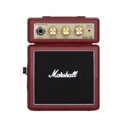 Marshall MS-2R Micro Mini Amplificador Combo de Guitarra, de Práctica Adecuado para Guitarra Eléctrica, Rojo