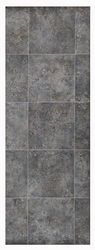 Tappeto in vinile - Tappeti Tadi & Impero - imitazione metallo arrugginito grigio - Design industriale ed elegante per la decorazione di interni - 65 x 500 centimetri