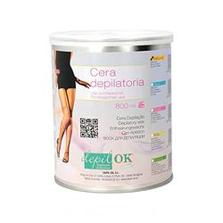 DEPIL-OK 800g Natural Black Standard Wax Tin