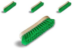 Kibros 1015Vcx3 Was- en schuurborstel, PPL, groen, set van 3, houten frame, reiniging, brug, muur, vloer, tegels, keuken, badkamer, Kibros 1015Vcx3