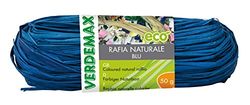 Verdemax 4510 Raffia Naturel (Poids: 50 g), Bleu
