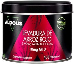 Levure de Riz Rouge avec Coenzyme Q10-400 comprimés - 2,99 mg de Monacoline pure - Fonction Normale du Cœur - Levure de Riz Rouge Cholestérol - Sans Citrinine - Plus d'1 an - Red Yeast Rice