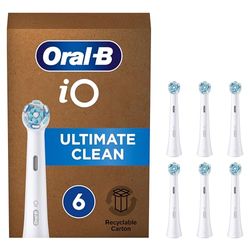 Oral-B iO Ultimate Clean Cabezal De Cepillo Eléctrico, Pack De 6 Unidades, Apto Para Buzones