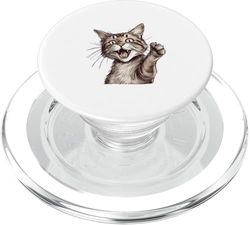 divertida cita sarcástica diseño irónico gato PopSockets PopGrip para MagSafe