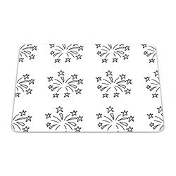 Bonamaison, Rectangle Pop Art Digital Printed Mouse Pad, Non-Slip Base, for Office and Home, Size: 22 x 18 cm
