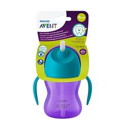 Philips Copo de aprendizagem com , cor roxa, 200 ml, 1 unidade (embalagem de 1)