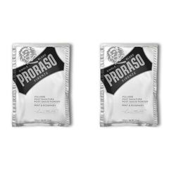 Proraso Polvere Post Rasatura Menta & Rosmarino, 100g, Polvere barba uomo con effetto lenitivo e rinfrescante, Dopobarba rinfrescante, Made in Italy (Confezione da 2)