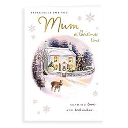 Traditionele kerstkaart Mama - 9 x 6 inch - Regal Publishing