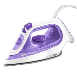 Braun Texstyle 3 Stoomstrijkijzer SI 3042 VI, Stoomstrijkijzer, 2350 W, Met FreeGlide 3D Technologie, Stoomoutput 160 gr/min, Tankinhoud 270ml, Violet