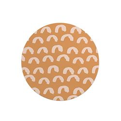 Questo Casa, Round Digital Printed Mouse Pad, Non-Slip Base, for Office and Home, Diameter:22cm
