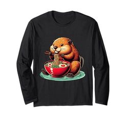 Kawaii Beaver Ramen Art Beaver Anime Manga Larga