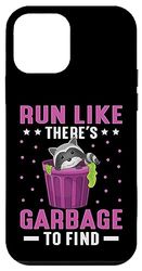 Carcasa para iPhone 12 mini Run Like There's Garbage To Find Raccoon Basura Mapache