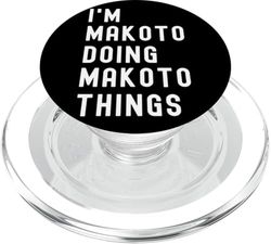 Soy Makoto Haciendo Cosas de Makoto PopSockets PopGrip para MagSafe