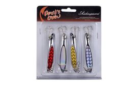 Shakespeare Selezione di esche Devil Own, 4 Teile, Nero (schwarz), 28 g