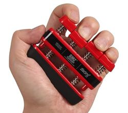 GM2 Grip Exerciser, attrezzo per le mani, per le dita, 3,2 kg per molla, colore: rosso
