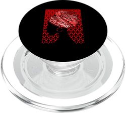Gráfico rojo envolvente rojo PopSockets PopGrip para MagSafe