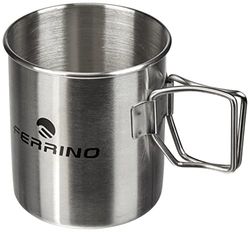 Ferrino INOX Cup Caneca de montanhismo, alpinismo e trekking, adultos unissexo, prateado, 1 unidade (embalagem de 1)