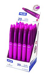 MILAN 17656590320 Capsule Exposant 20 Stylos bille Rouge