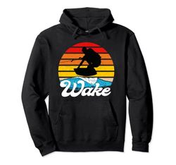 Wake, wakeboard, wakeboard, wakeboard, detti di wakeboard Felpa con Cappuccio