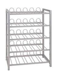 HAKU Möbel Flaskställ aluminium, Metall, metall - Storlek: B 54 cm x H 76 cm x D 31 cm, Stil: Modern