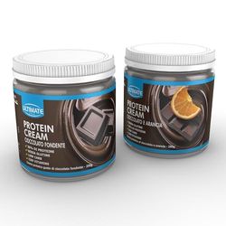 2 protein cream gusti misti (1 cioccolato fondente + 1 cioccolato e arancia) - Senza Glutine - Low Carb - 2x250 g