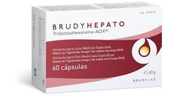 BRUDY LAB - Brudy Hepato - Ayuda al Normal Funcionamiento Hepático - Complemento Alimenticio de Ácidos Grasos Omega 3-60 Cápsulas