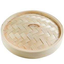 CAPACITEA Bamboo Steamer Basket Lid Ø25cm (10")