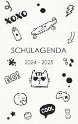 SCHULAGENDA 2024 - 2025: 270 Organisationsseiten 1 Tag pro Seite | tolles Geschenk