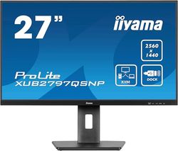 iiyama Prolite XUB2797QSNP-B1 27" IPS QHD 100Hz USB-C Dock 96W Altavoces Altura Ajustable (5 Años Garantía)