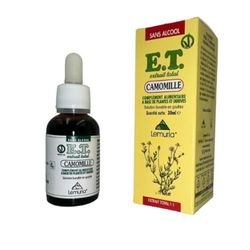 Lemuria - Camomille E.T. Extrait Total - Utile pour la fonction digestive - Complément alimentaire à base de plantes et dérivés - 30 ml - Sans alcool et Certifié Vegan - Made in Italy
