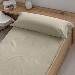 BELUM | Glad hoeslaken | Glad hoeslaken | Glad zacht hoeslaken | Kwaliteit glad hoeslaken | Verstelbaar glad hoeslaken | Glad hoeslaken | Glad hoeslaken | Glad hoeslaken (Taupe, 105 bed)