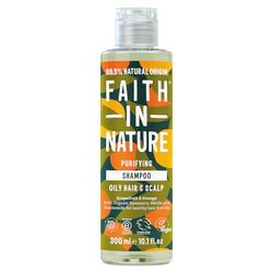 Faith In Nature 300ml Natural Grapefruit & Orange Shampoo, Invigorating, Vegan & Cruelty Free, No SLS or Parabens, For Normal to Oily Hair