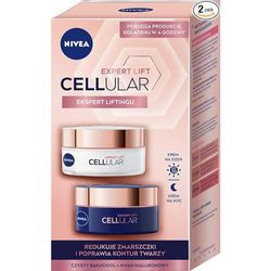 NIVEA Confezione da 2 x Cellular Expert Lift Crema Antirughe Giorno e Notte SPF 30, 2 x 50 ml