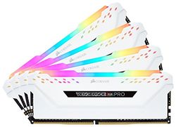 Corsair Vengeance RGB PRO 32 GB (4x8 GB) DDR4 3600MHz C18 XMP 2.0 Kit di Memoria Illuminato RGB LED Entusiasta, Bianca