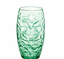 BigBuy Cooking Glas Oriente groen glas 470 ml (6 stuks)
