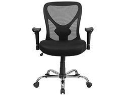 Flash Furniture Big & Tall Chaise de Bureau pivotante à Hauteur réglable en Maille avec roulettes