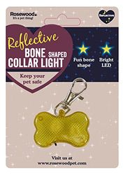 Rosewood Reflective Safety Range Bone Shaped Collar Light