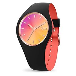 ICE-WATCH - Ice Duo Chic California - Montre Noire pour Femme avec Bracelet en Silicone - 016977 (Small)