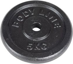 Gietijzeren schijf van 5 kg voor halter-, halter- en gewichtheffen - diameter 25 mm - voor gym-, fitness- en thuistraining