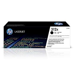 HP 312X Toner Noir LaserJet Grande Capacité Authentique (CF380X), pour imprimantes HP Color LaserJet Pro MFP M476dn/M476dw/M476nw, XL