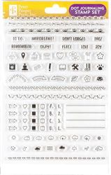 Dot Journaling Clear Stamp Set (60 individual stamps)