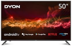 DYON Smart 50 AD 125,7 cm (50 inch) televisie (4K Ultra HD, HD Triple Tuner, Google Play Store, Google Assistant, Prime Video, Netflix, BT-afstandsbediening met microfoon) [modeljaar 2021]