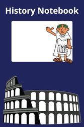 History Notebook: Composition Notebook | 6 x 9 | Narrow Ruled | School | Kids and Teens