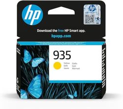 HP 935 Giallo, C2P22AE, Cartuccia Originale HP da 400 Pagine, Compatibile con Stampanti HP OfficeJet 6820; OfficeJet Pro 6230 e 6830