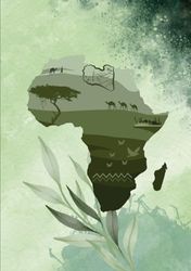 Libya Africa Green Notebook/Journal, Glossy Cover | 200 Pages, 7 x 10"