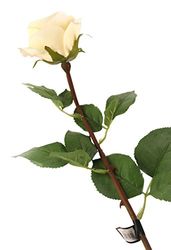 Floral Elegance 72 cm artificiale Stelo singolo "aperte Magenta Rose