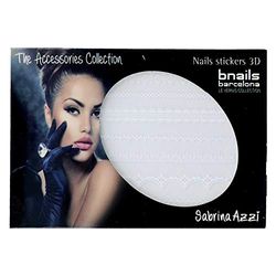 SABRINA AZZI Sabrina Bnails Deco Stickers 2 White Lace (111), Standard, Unik