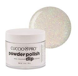 Cuccio Powder Polish - Acrylic Nail Colour Dip System - 45g (1.6oz) Dipping Powder - Crystal Glitter